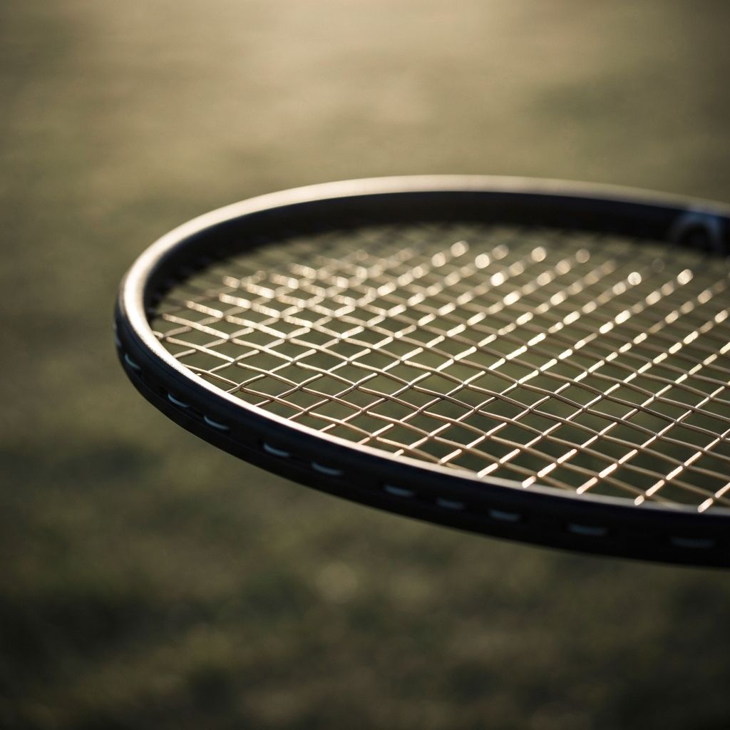 Tennis racket detail
